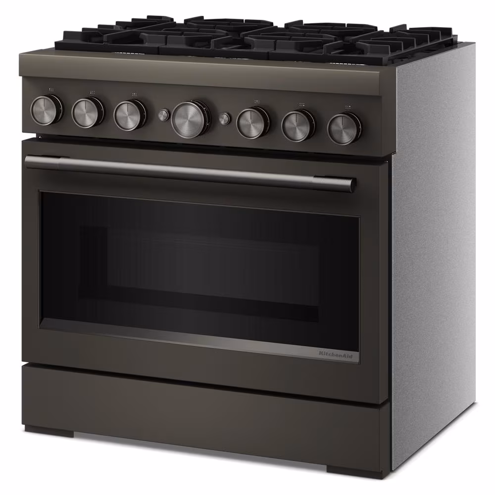 36-Inch 6 Burner Commercial-Style Dual Fuel Range with No Preheat Air Fry Mode view 3