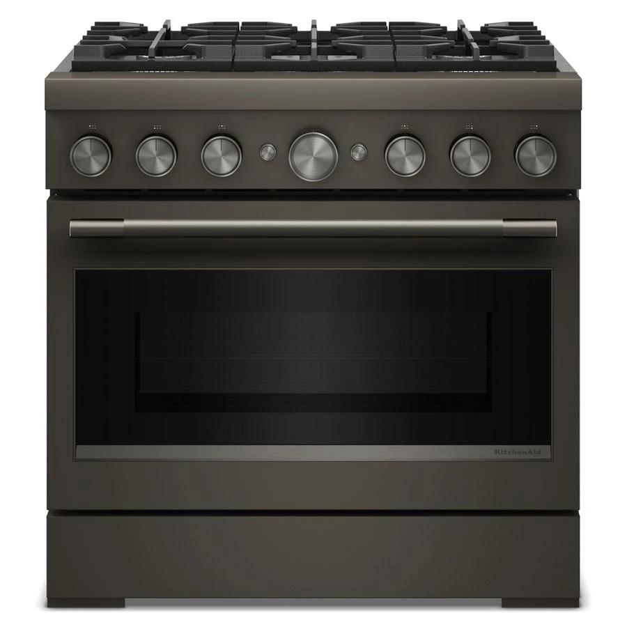 36-inch 6 Burner Commercial-style Dual Fuel Range With No Preheat Air Fry Mode KFDS936SBE
