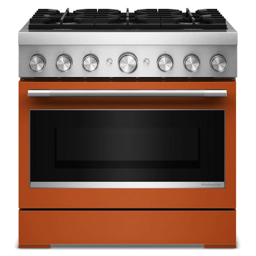 36-inch 6 Burner Commercial-style Dual Fuel Range With No Preheat Air Fry Mode KFDS936SSC