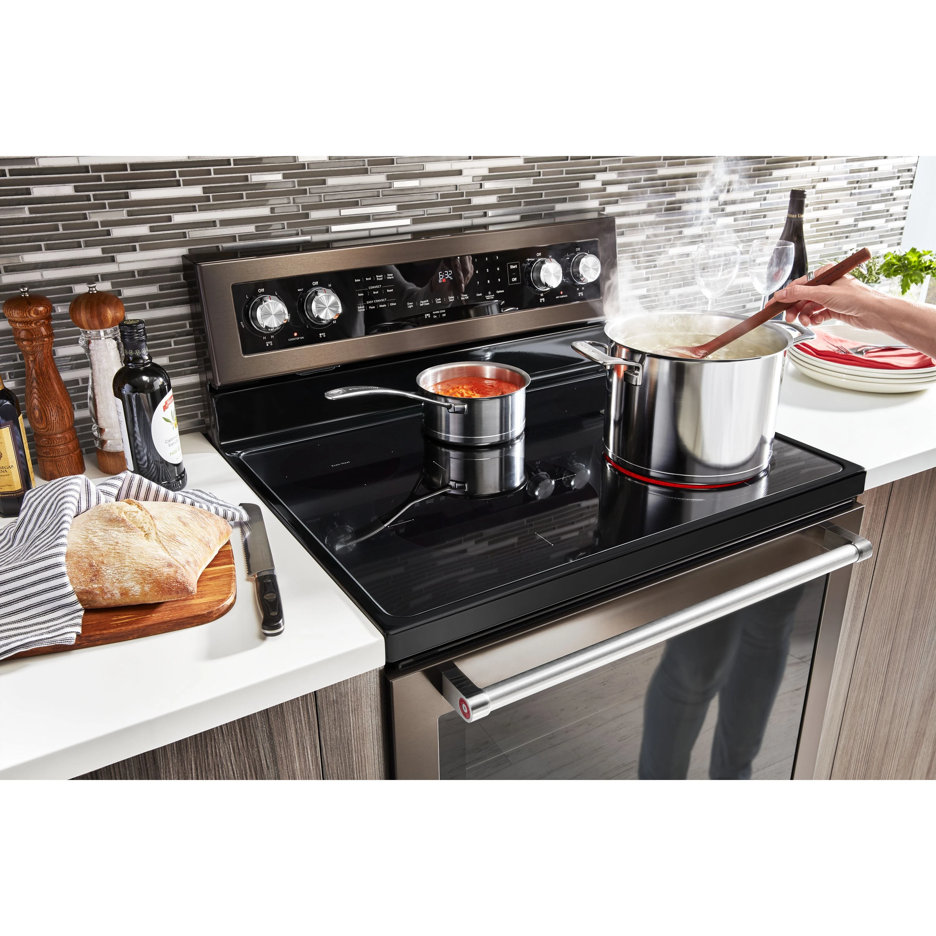 30-Inch 5-Element Electric Convection Range KFEG500EBS