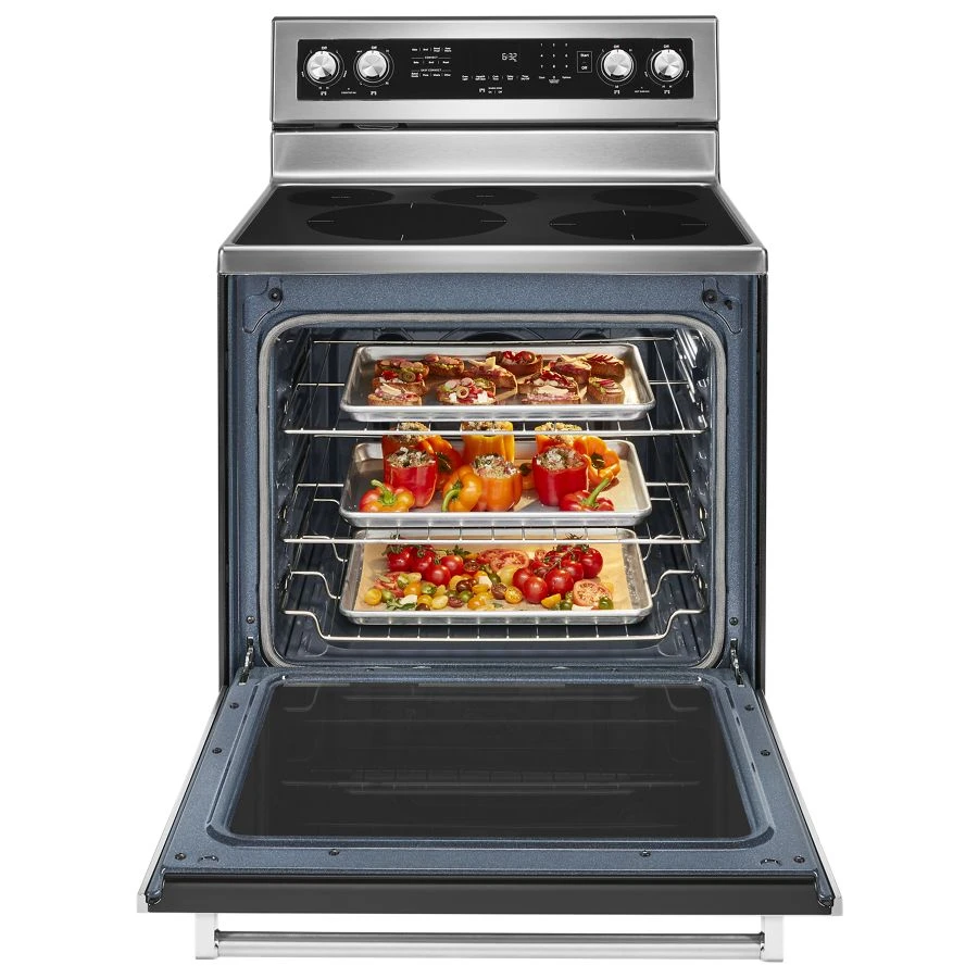 30-inch 5-element Electric Convection Range KFEG500ESS, product image 3 of 11