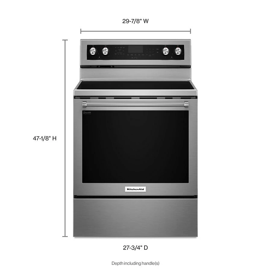 30-inch 5-element Electric Convection Range KFEG500ESS, product image 11 of 11