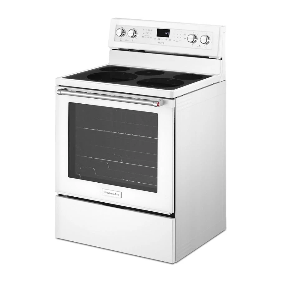 30-inch 5-element Electric Convection Range KFEG500EWH, product image 10 of 11