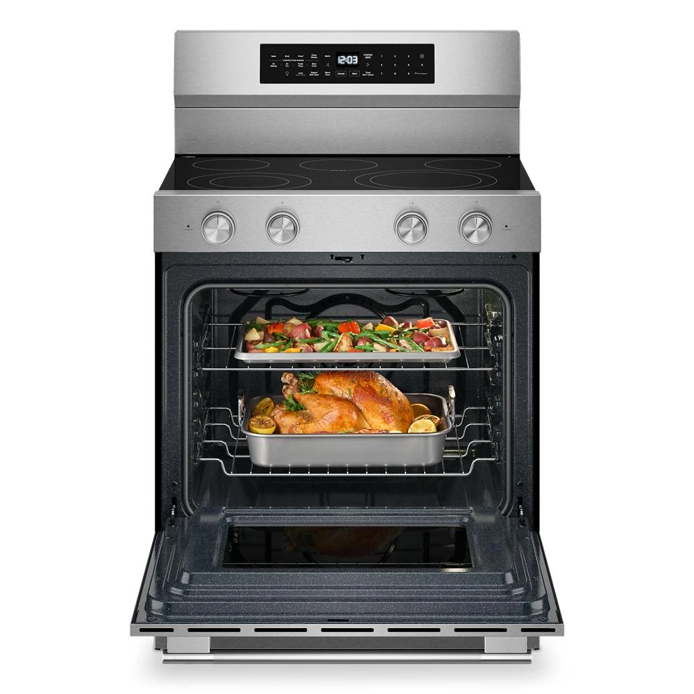 5.3 Cu. Ft. Smart Freestanding Electric Range with Convection Cooking Modes view 5