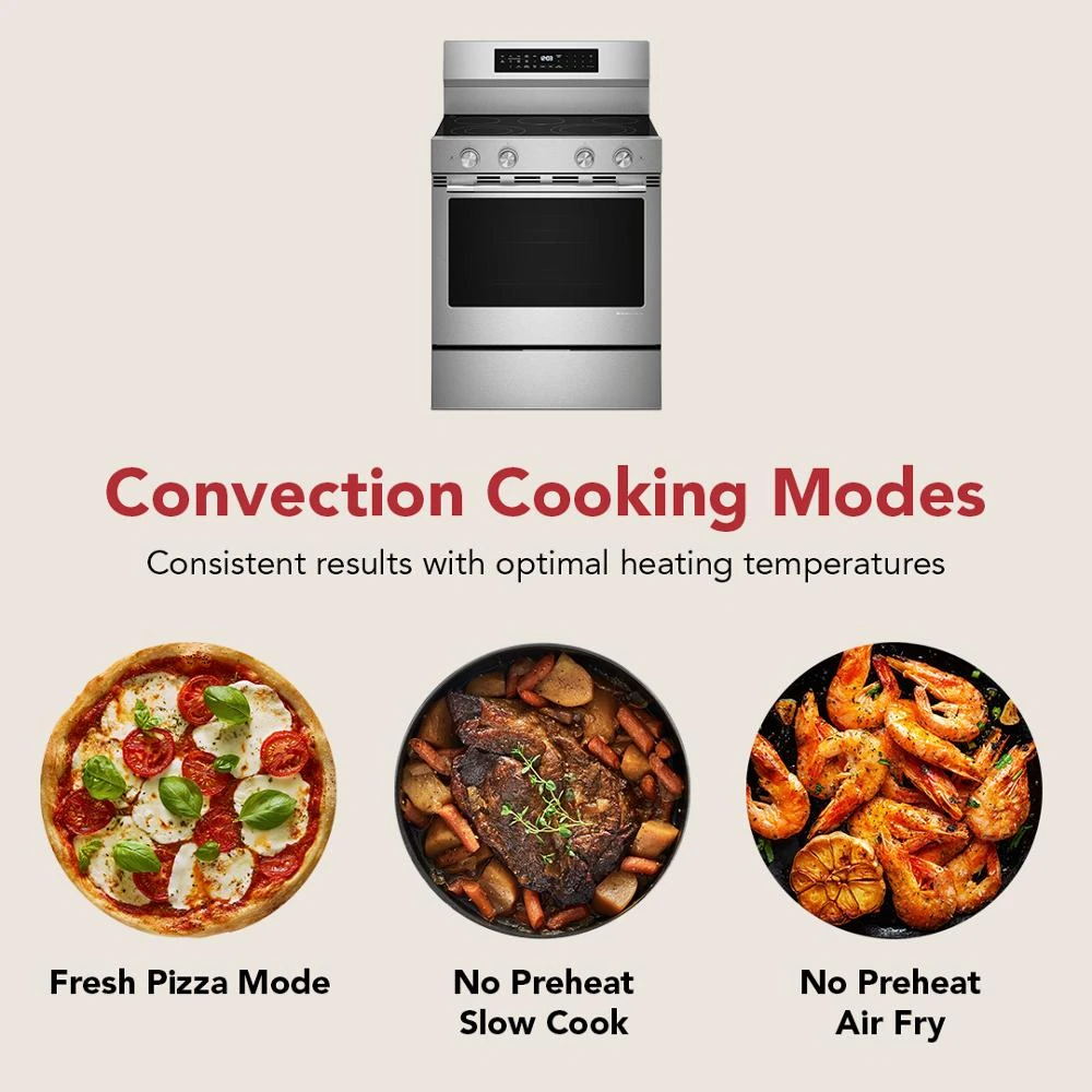 5.3 Cu. Ft. Smart Freestanding Electric Range with Convection Cooking Modes view 22