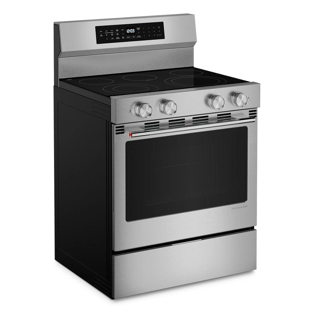 5.3 Cu. Ft. Smart Freestanding Electric Range with Convection Cooking Modes view 2