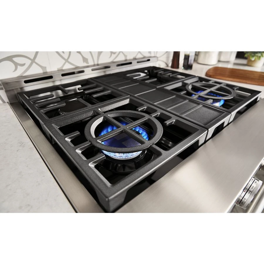 30'' Smart Commercial-Style Gas Range with 4 Burners KFGC500JAV