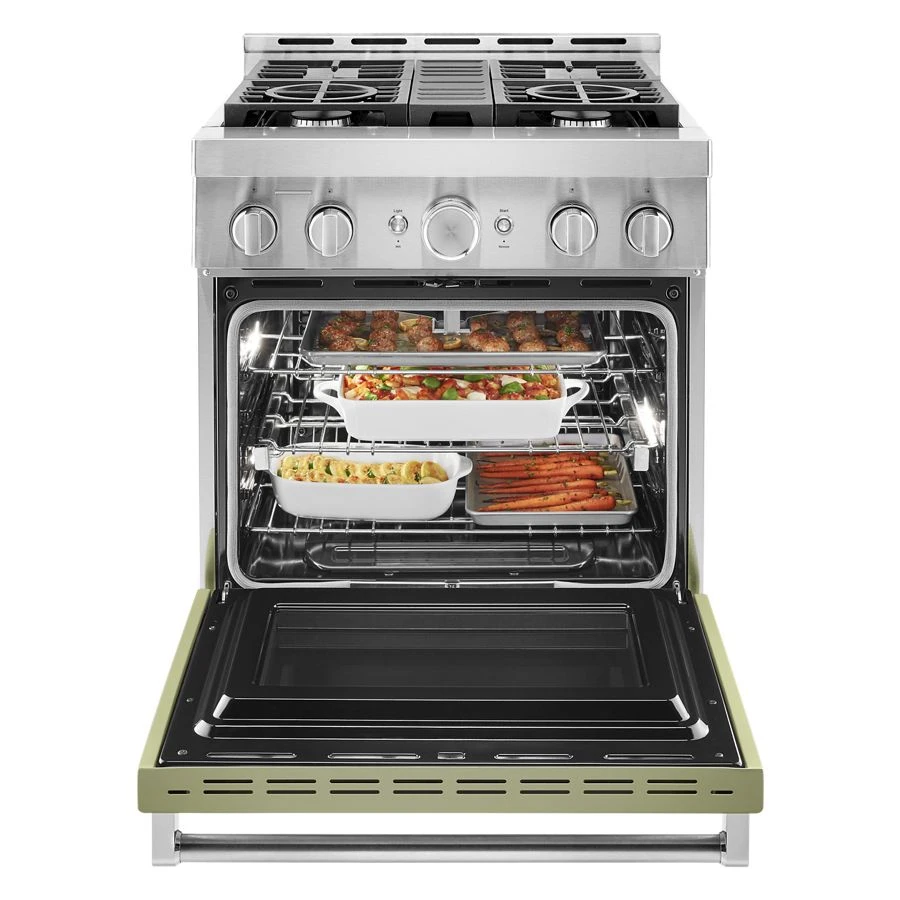 30'' Smart Commercial-Style Gas Range with 4 Burners KFGC500JAV