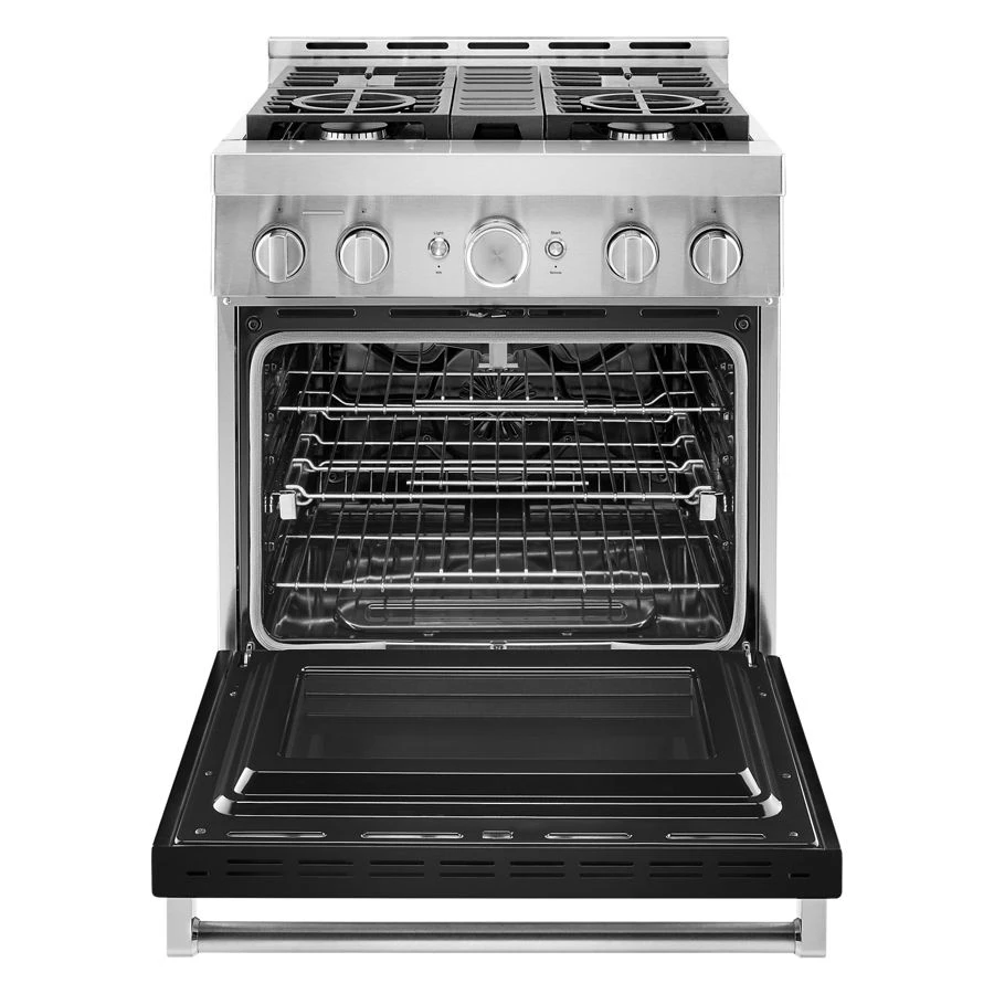 30'' Smart Commercial-Style Gas Range with 4 Burners KFGC500JBK