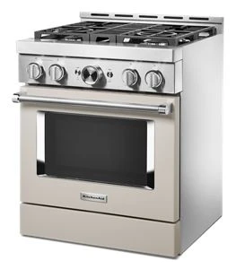 KitchenAid® 30'' Smart Commercial-Style Gas Range with 4 Burners KFGC500JMH