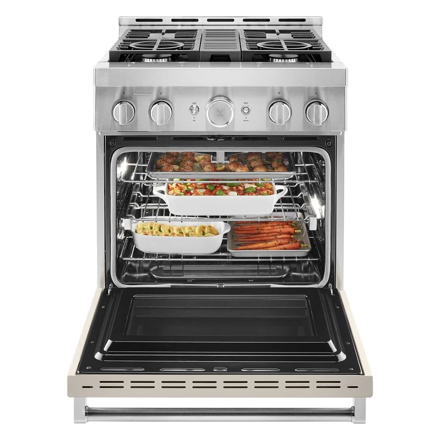 30'' Smart Commercial-Style Gas Range with 4 Burners KFGC500JMH