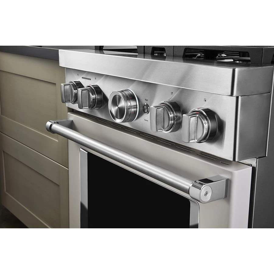30'' Smart Commercial-Style Gas Range with 4 Burners KFGC500JMH