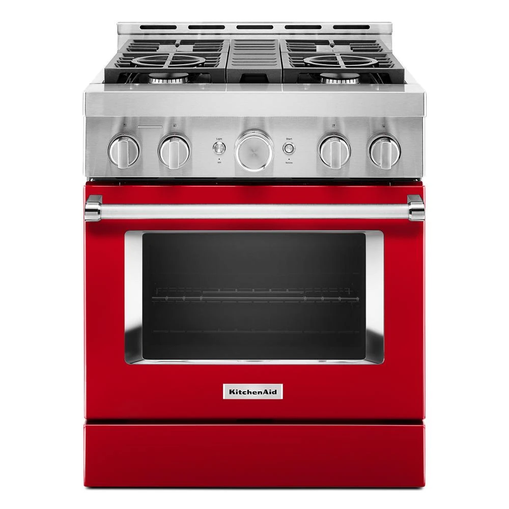 30'' Smart Commercial-Style Gas Range with 4 Burners KFGC500JPA