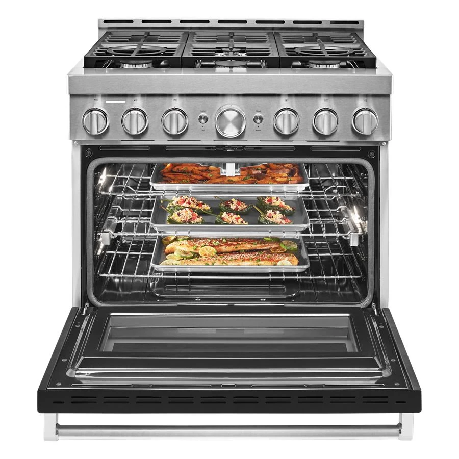 36'' Smart Commercial-Style Gas Range with 6 Burners view 7