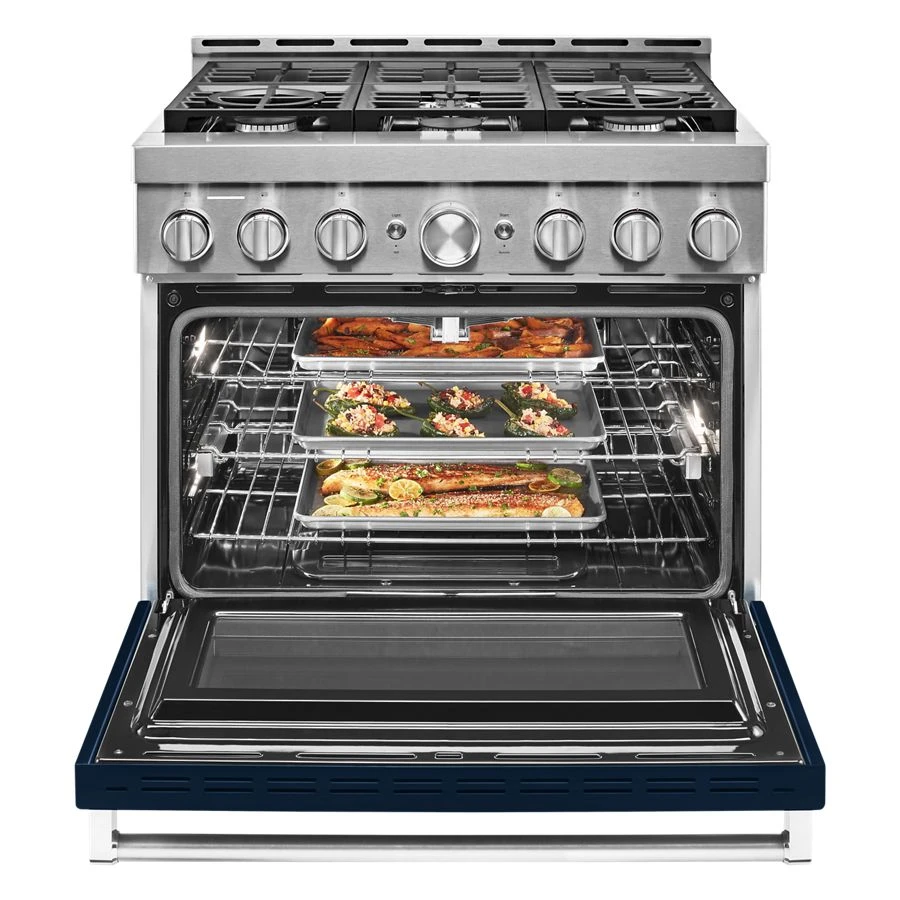 36'' Smart Commercial-Style Gas Range with 6 Burners view 5