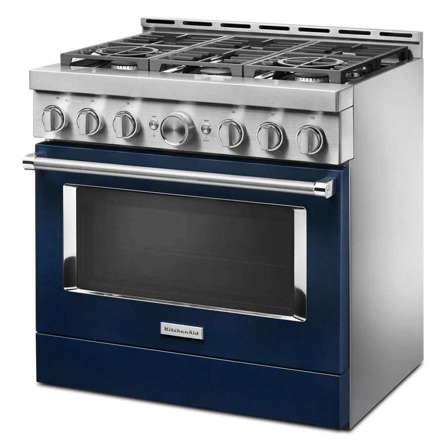 36'' Smart Commercial-Style Gas Range with 6 Burners view 3