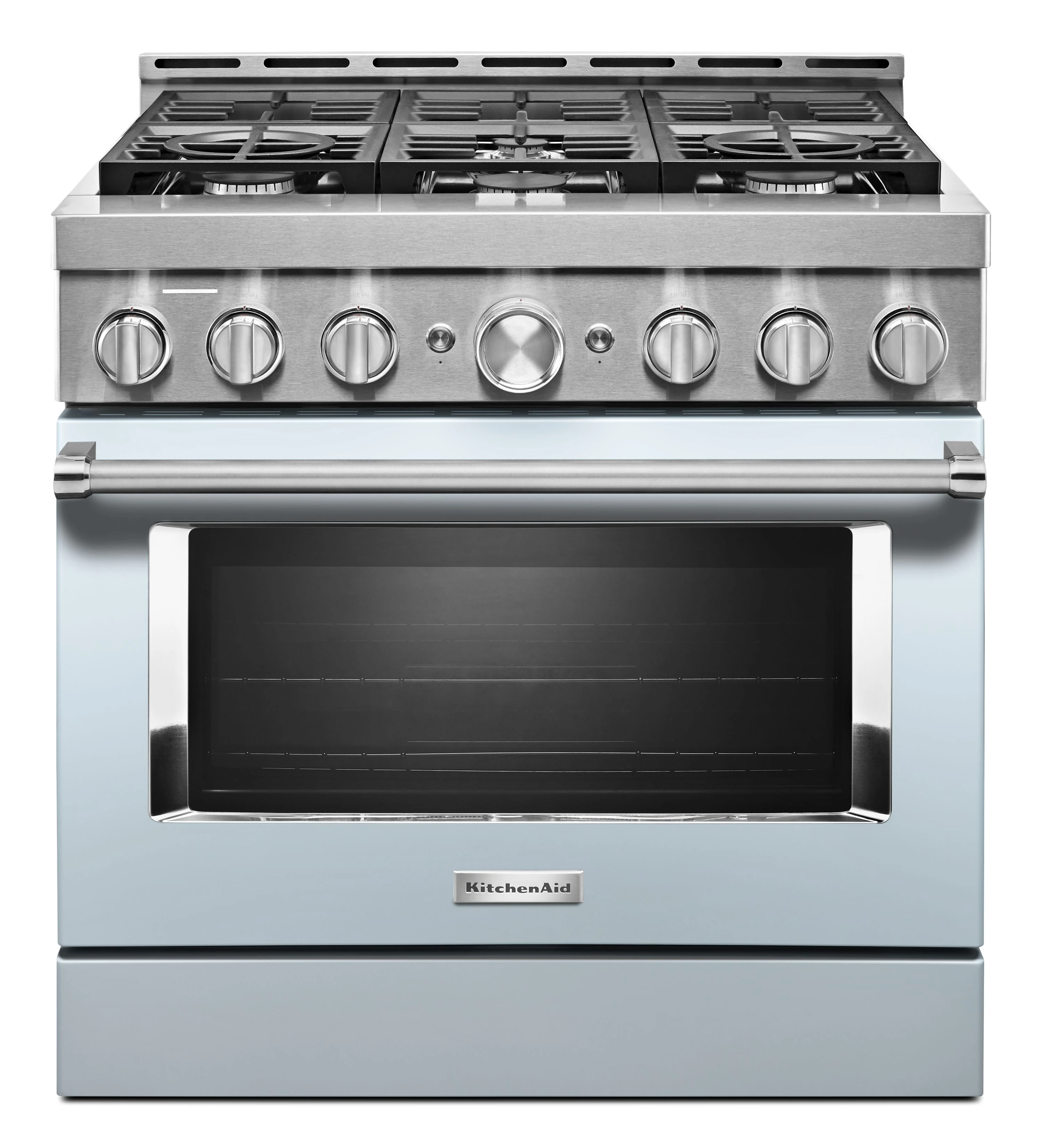 KitchenAid® 36'' Smart Commercial-Style Gas Range with 6 Burners KFGC506JMB