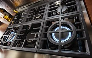 KitchenAid® 36'' Smart Commercial-Style Gas Range with 6 Burners KFGC506JPA