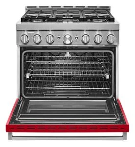 KitchenAid® 36'' Smart Commercial-Style Gas Range with 6 Burners KFGC506JPA
