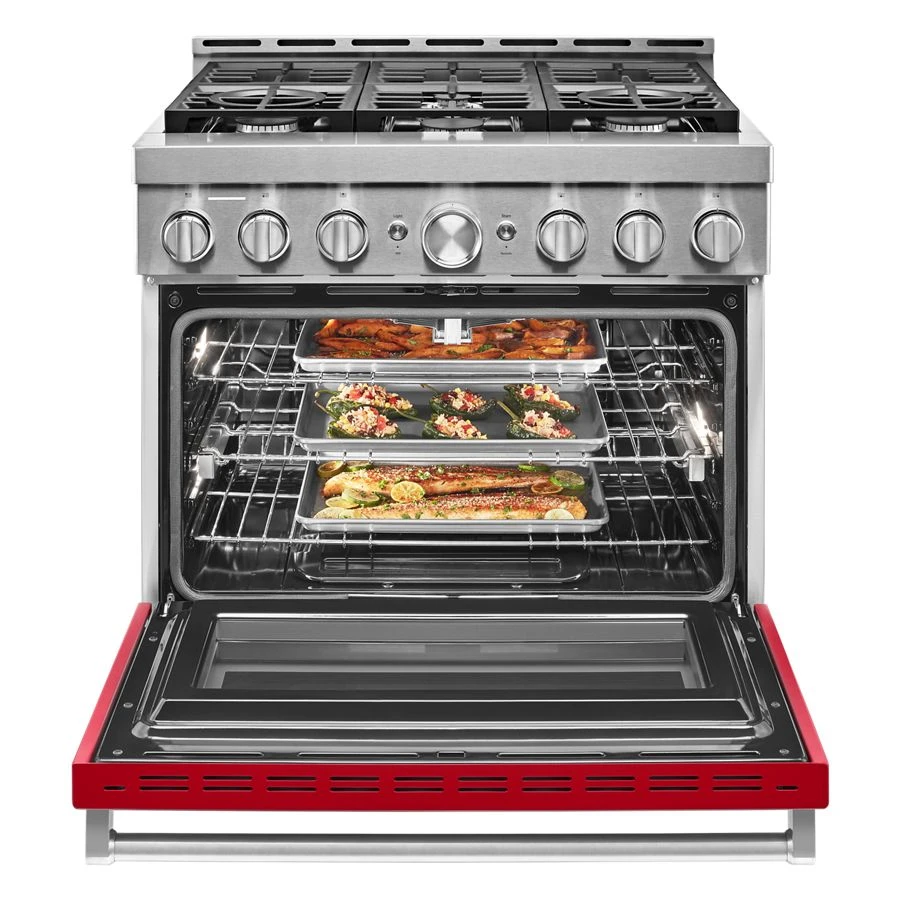 36'' Smart Commercial-Style Gas Range with 6 Burners view 7