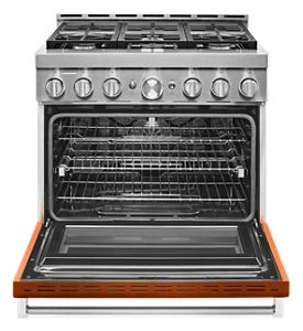 KitchenAid® 36'' Smart Commercial-Style Gas Range with 6 Burners KFGC506JSC