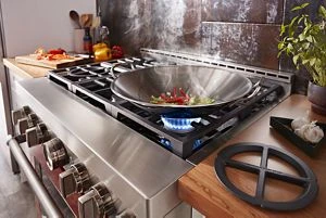 KitchenAid® 36'' Smart Commercial-Style Gas Range with 6 Burners KFGC506JSC