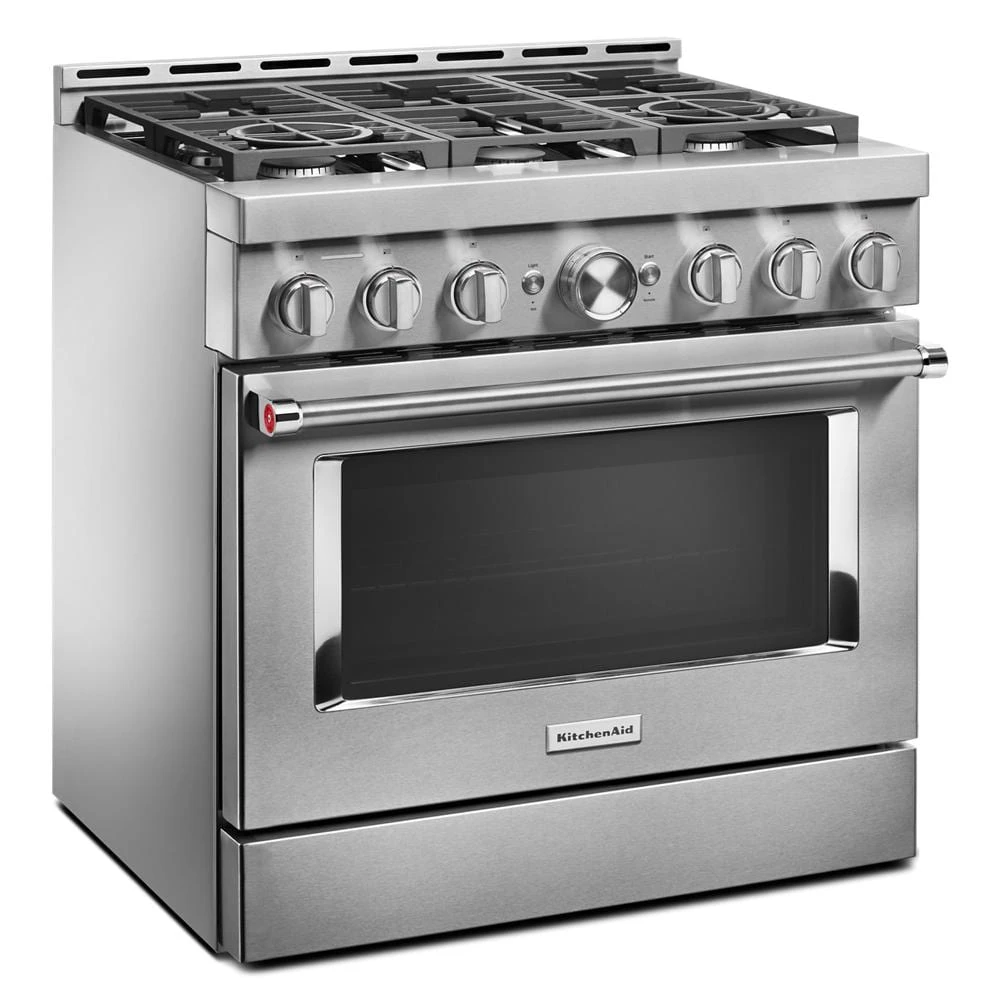 36" Smart Commercial-Style Gas Range with 6 Burners view 3