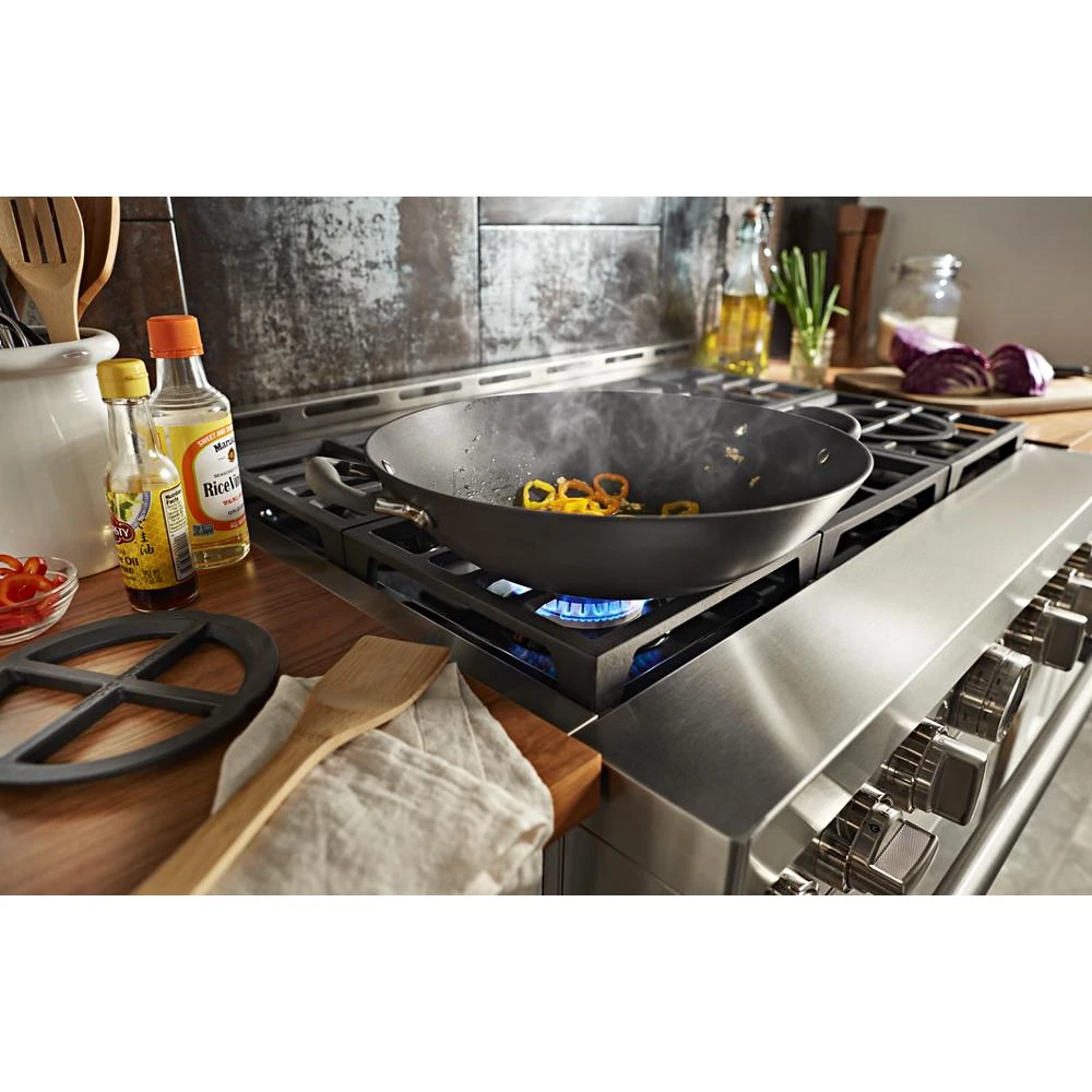 36'' Smart Commercial-Style Gas Range with 6 Burners KFGC506JSS