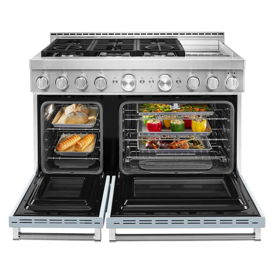 48'' Smart Commercial-Style Gas Range with Griddle view 7