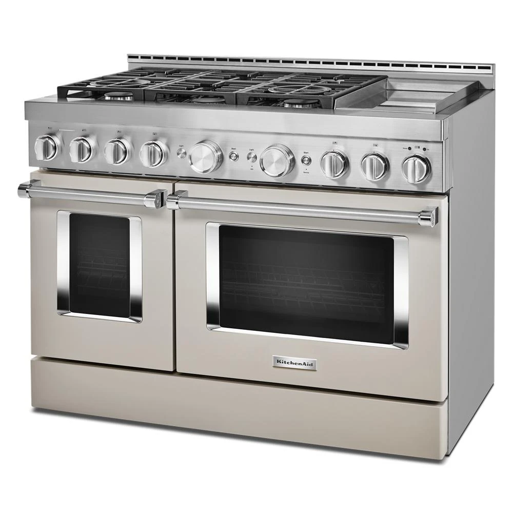 48'' Smart Commercial-Style Gas Range with Griddle KFGC558JMH