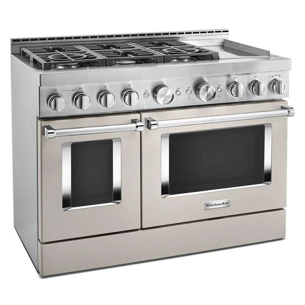 48'' Smart Commercial-Style Gas Range with Griddle KFGC558JMH