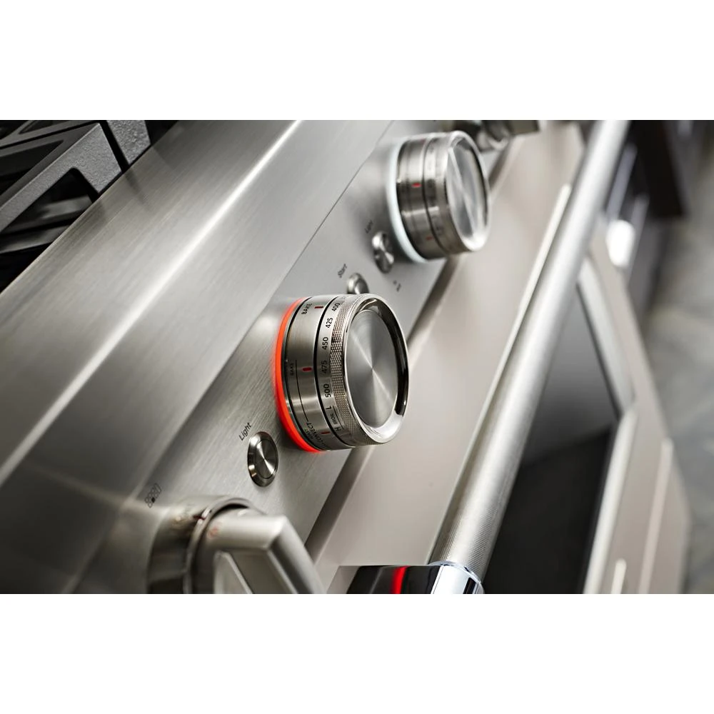 48'' Smart Commercial-Style Gas Range with Griddle KFGC558JMH