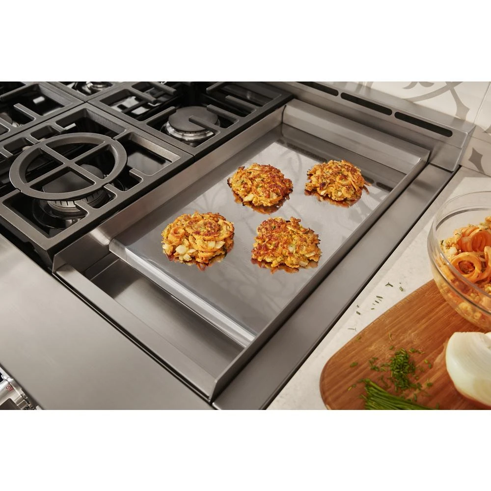 48'' Smart Commercial-Style Gas Range with Griddle KFGC558JMH