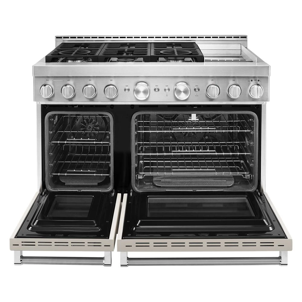 48'' Smart Commercial-Style Gas Range with Griddle KFGC558JMH