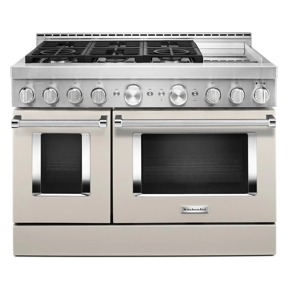 48'' Smart Commercial-Style Gas Range with Griddle KFGC558JMH