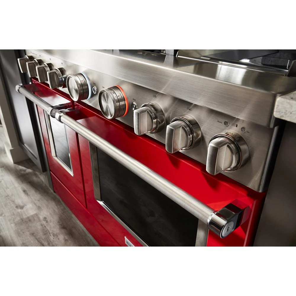 48'' Smart Commercial-Style Gas Range with Griddle KFGC558JPA