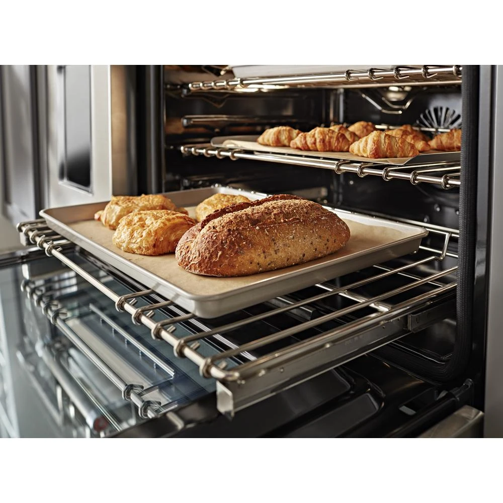 48'' Smart Commercial-Style Gas Range with Griddle KFGC558JPA