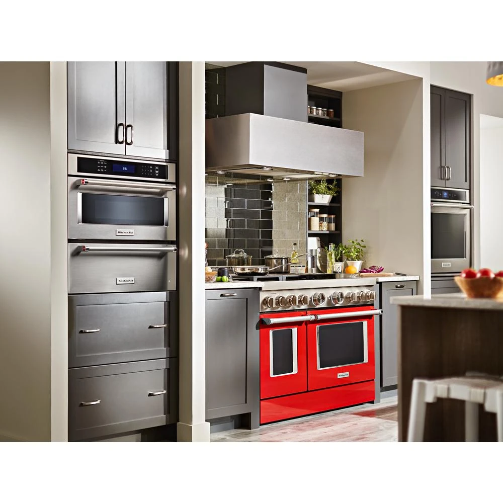 48'' Smart Commercial-Style Gas Range with Griddle KFGC558JPA
