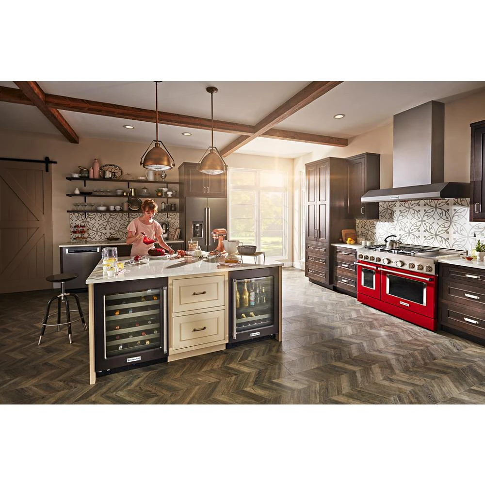 48'' Smart Commercial-Style Gas Range with Griddle KFGC558JPA