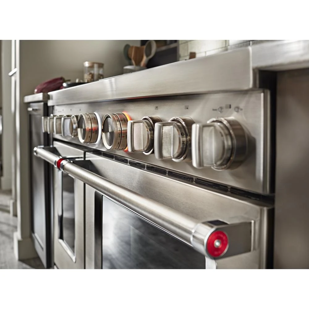 48'' Smart Commercial-Style Gas Range with Griddle KFGC558JSS