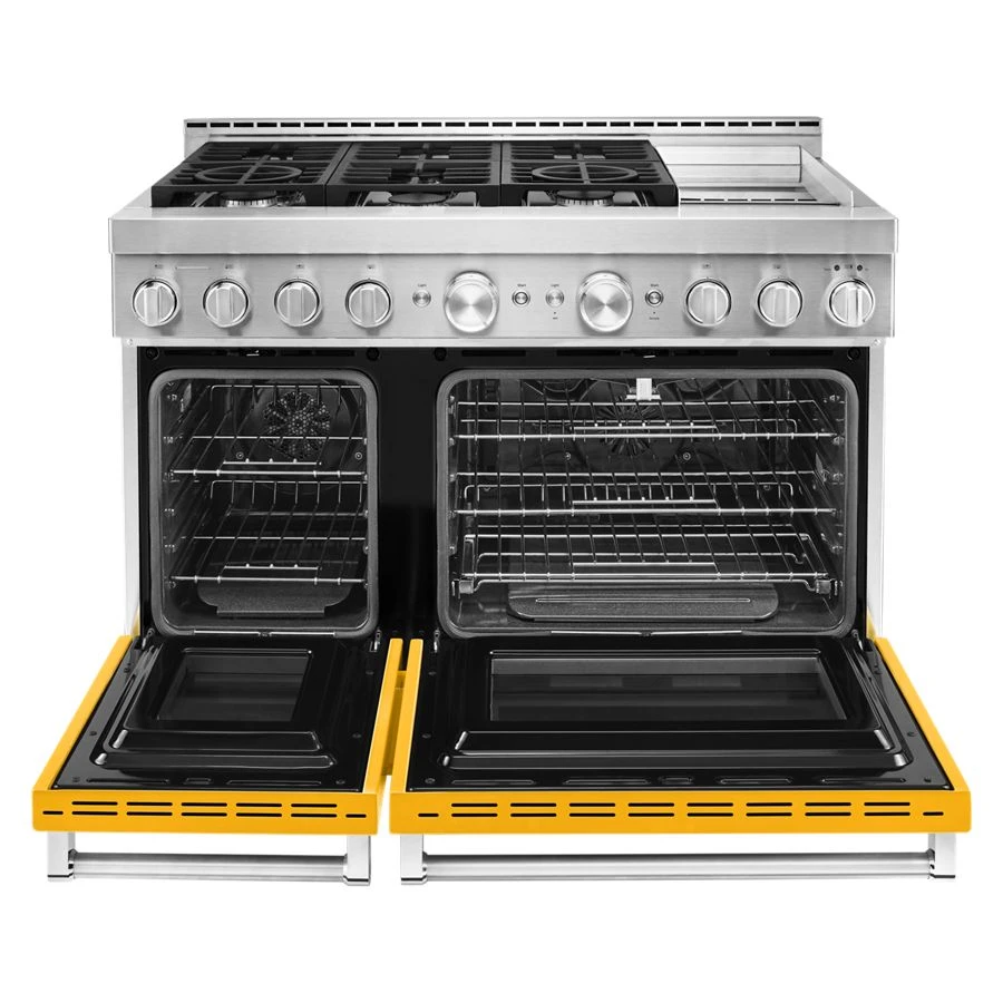 Kitchenaid® 48'' Smart Commercial-style Gas Range With Griddle KFGC558JYP
