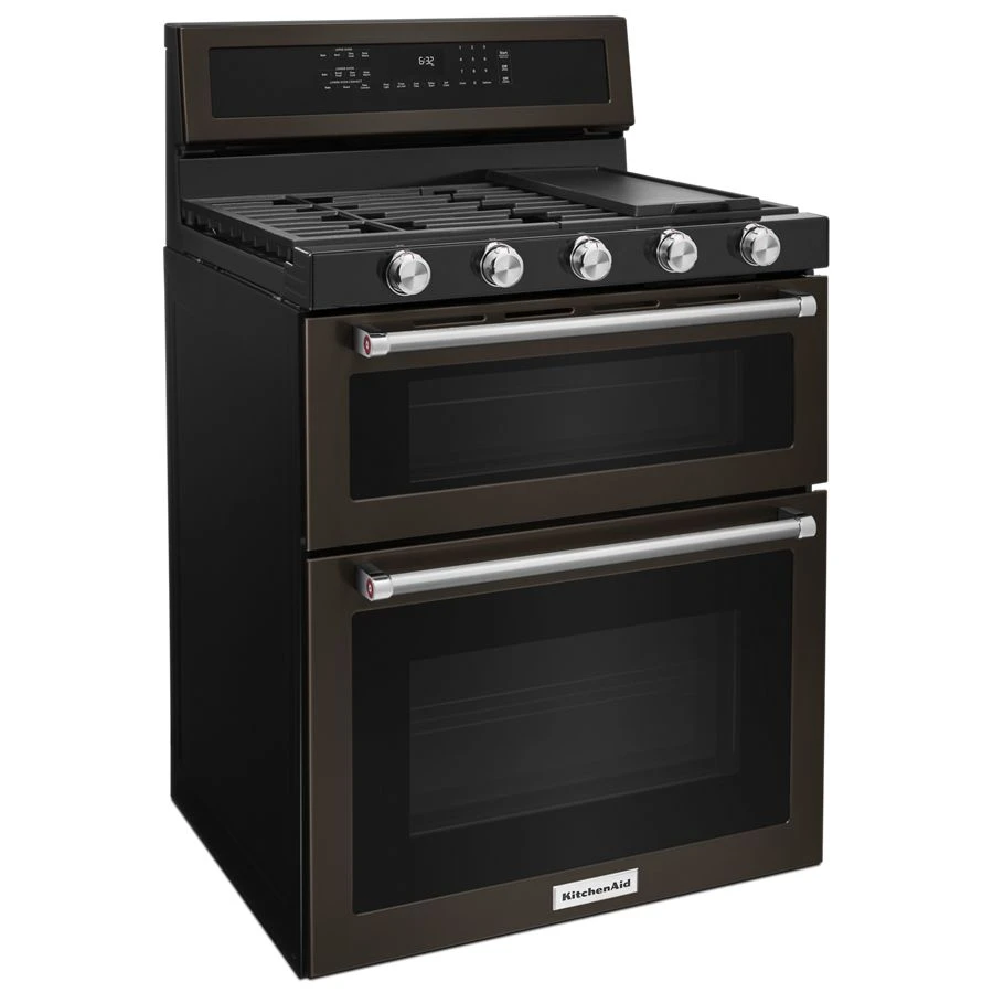 30-Inch 5 Burner Gas Double Oven Convection Range view 2