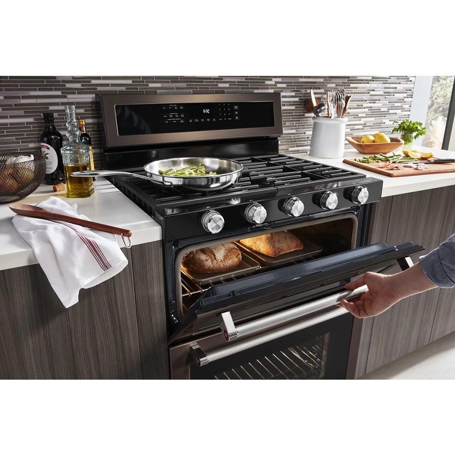 30-Inch 5 Burner Gas Double Oven Convection Range view 8
