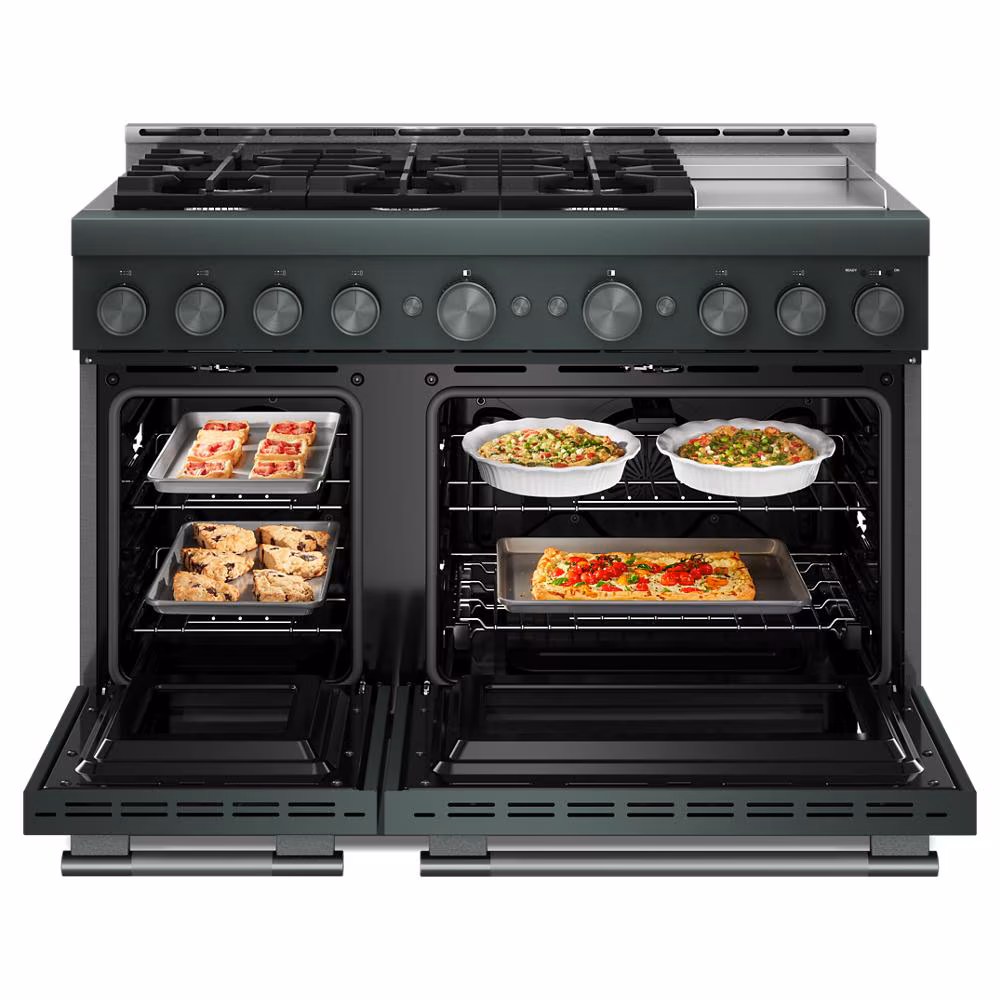 48-Inch 6 Burner Commercial-Style Gas Range with Griddle view 2