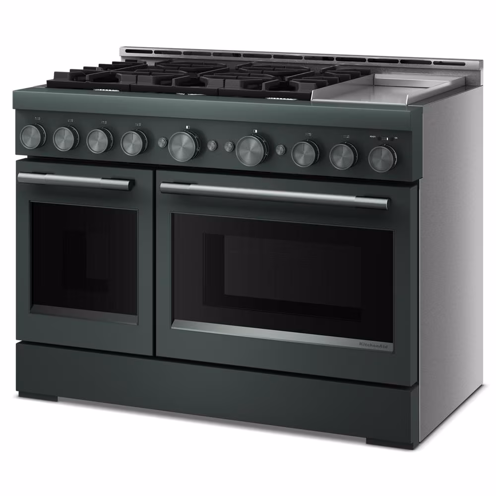 48-Inch 6 Burner Commercial-Style Gas Range with Griddle view 7
