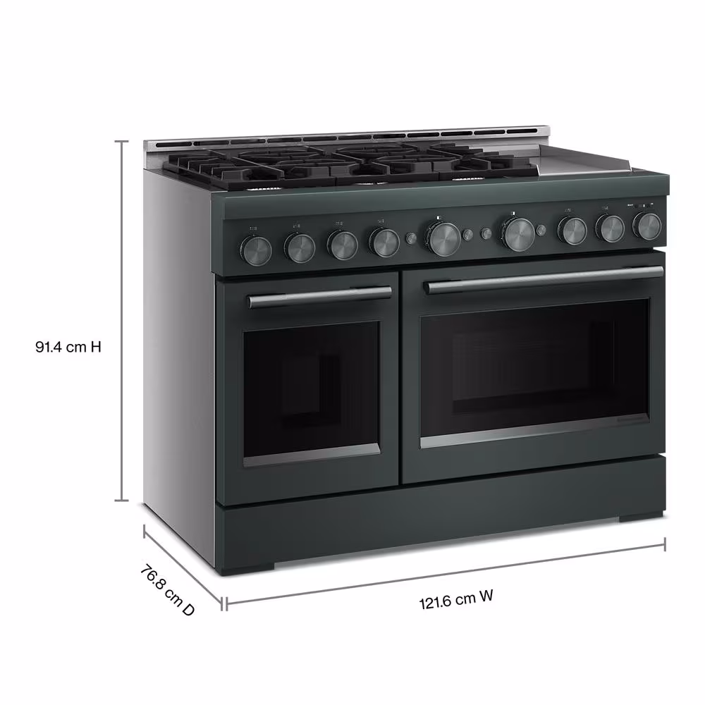 48-Inch 6 Burner Commercial-Style Gas Range with Griddle view 8