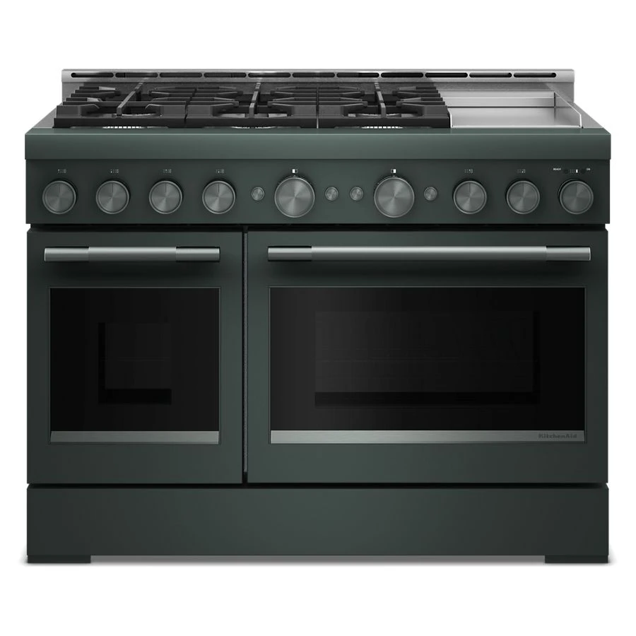Kitchenaid® 48-inch 6 Burner Commercial-style Gas Range With Griddle KFGD948SJP