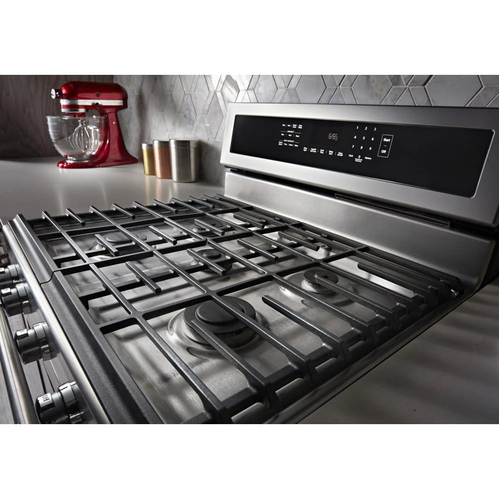 30-Inch 5-Burner Gas Convection Range KFGG500ESS