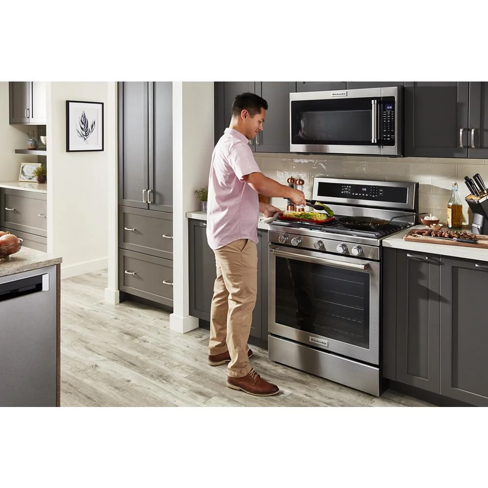 30-Inch 5-Burner Gas Convection Range KFGG500ESS