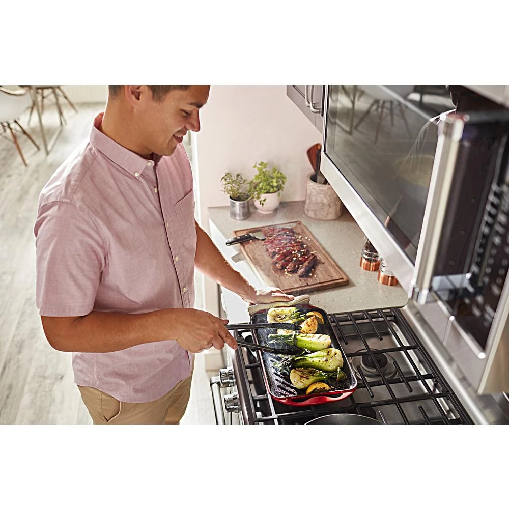 30-Inch 5-Burner Gas Convection Range KFGG500ESS